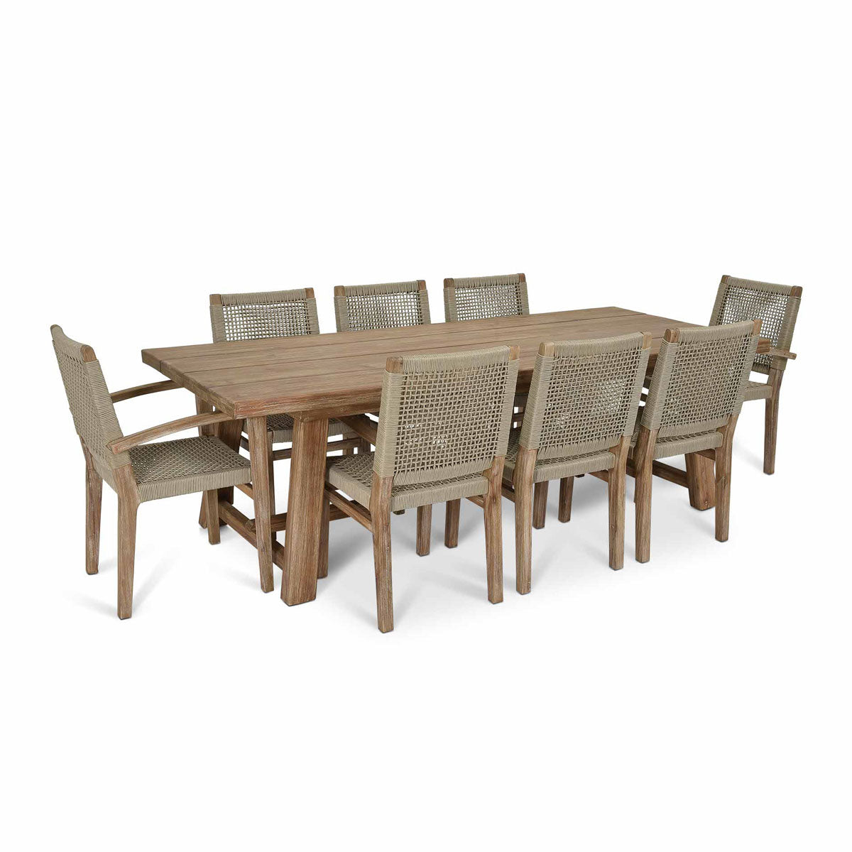 Garden Trading Chilford Solid Wood Table & Dining Chair Set Large