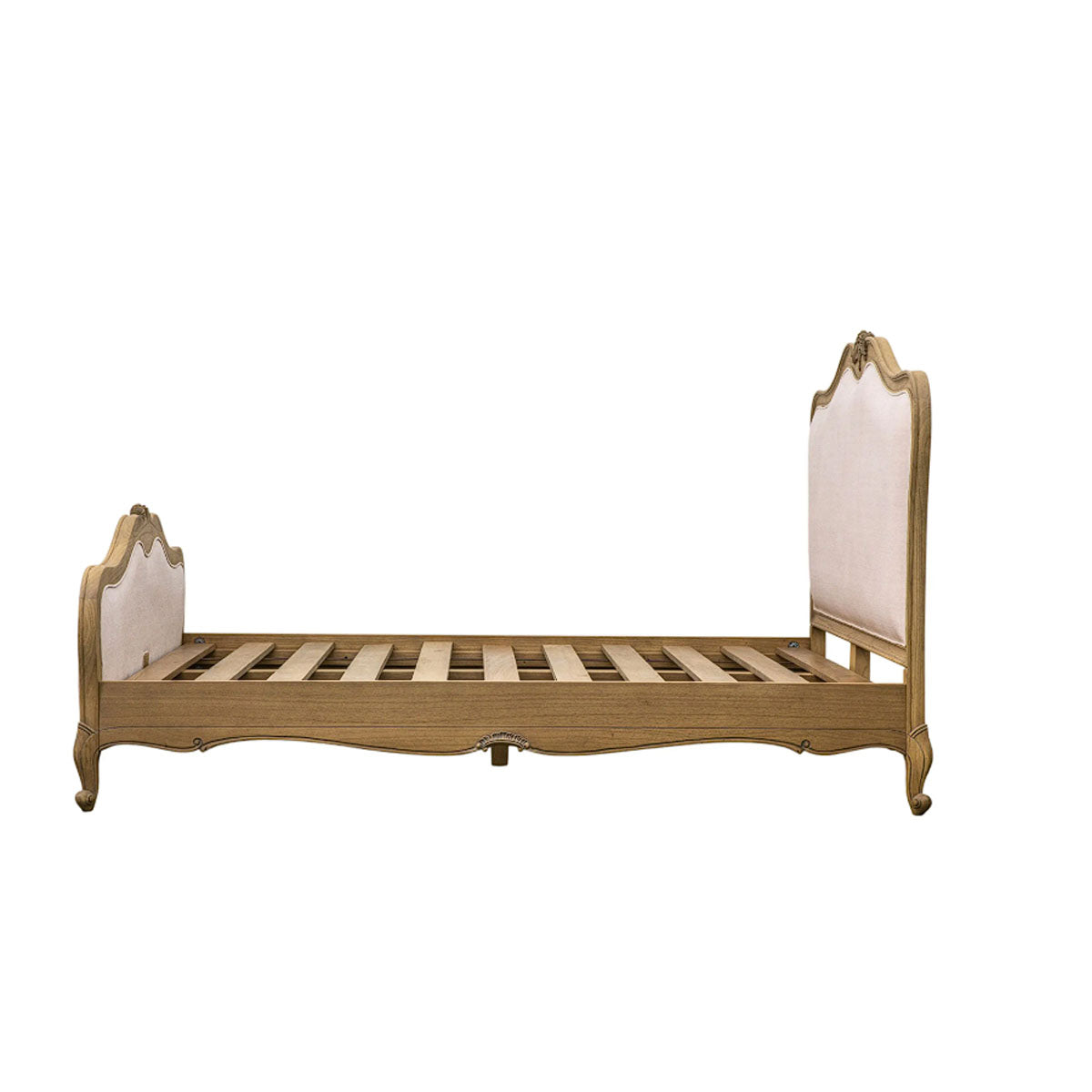 Gallery Direct Chic Linen Upholstered Bed Weathered
