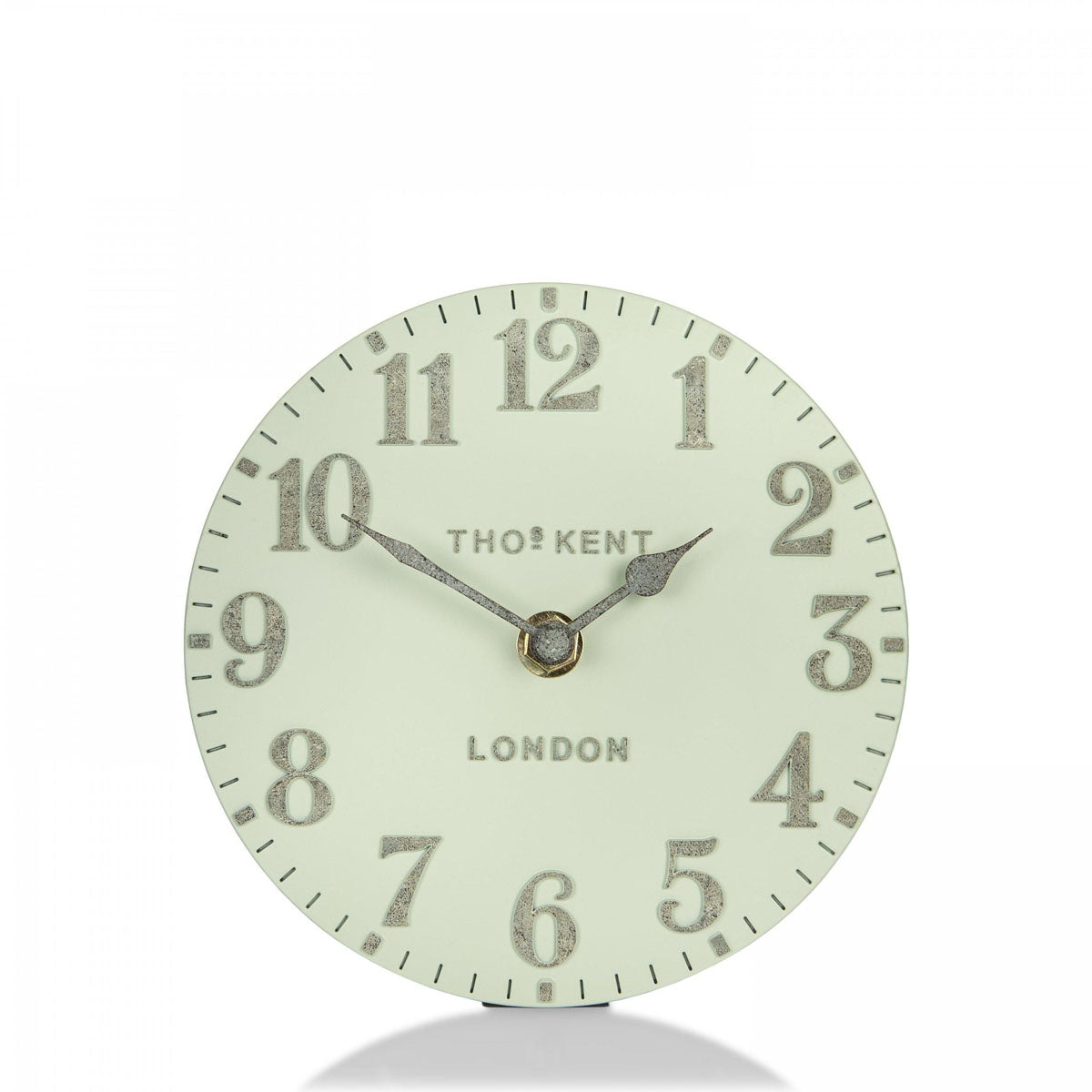 Thomas Kent 15cm Arabic Pearl Green Mantel Clock