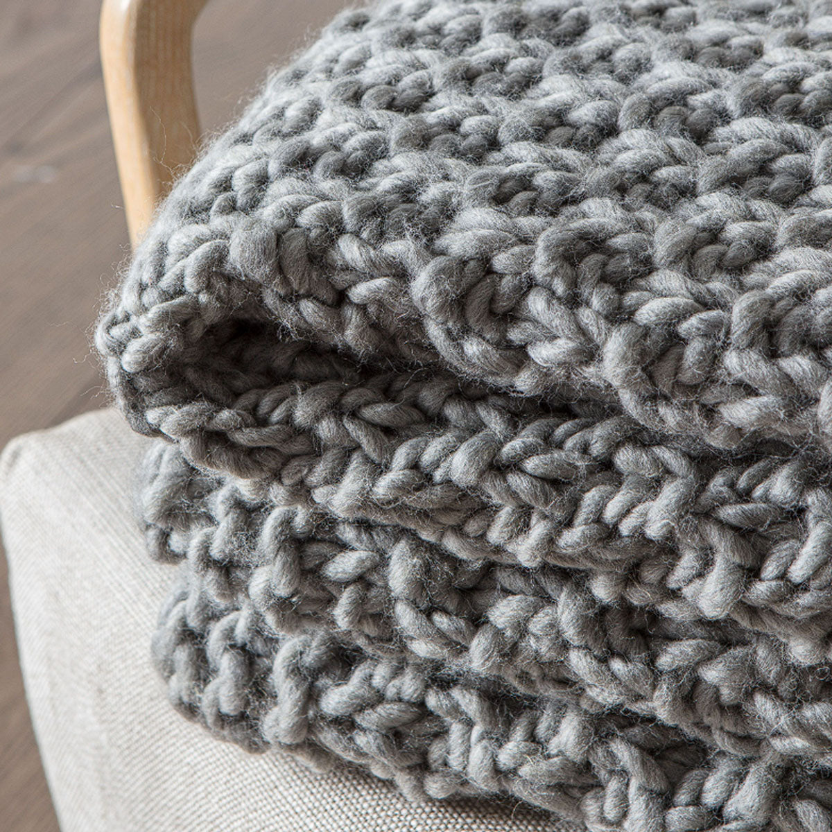 Gallery Direct Moss Chunky Knitted Throw