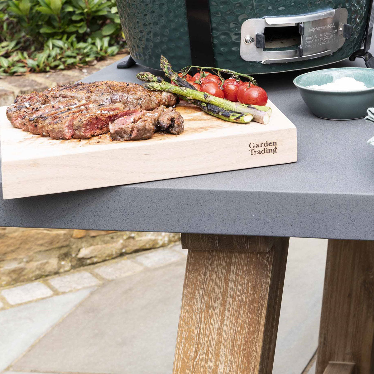 Garden Trading Chilford Table & Bench Set Large Grey