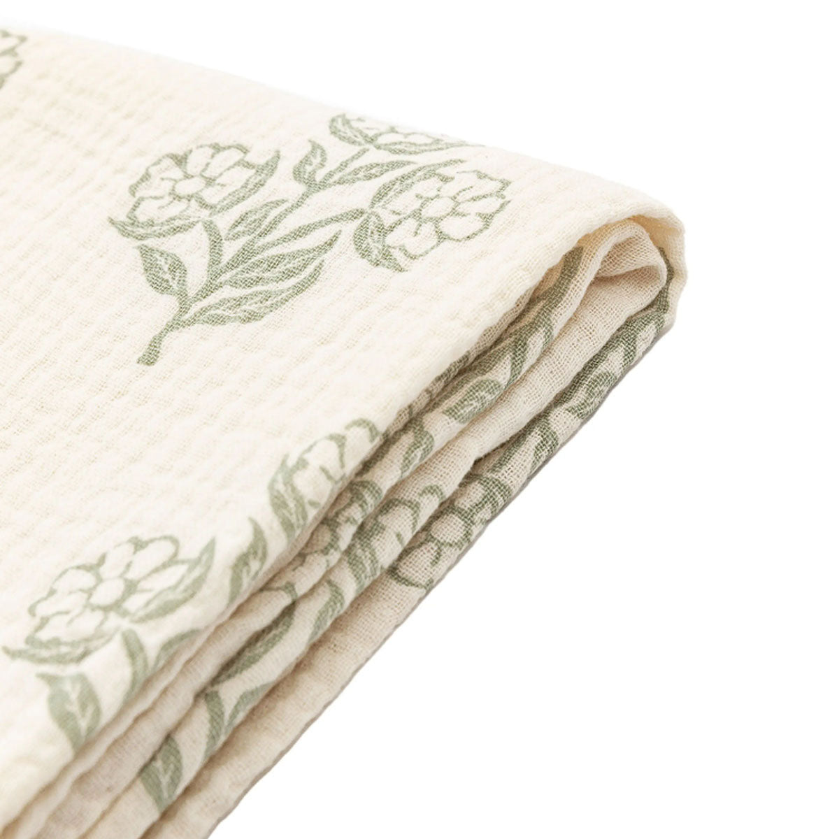 Gallery Direct Hepple Gauze Floral Throw Sage