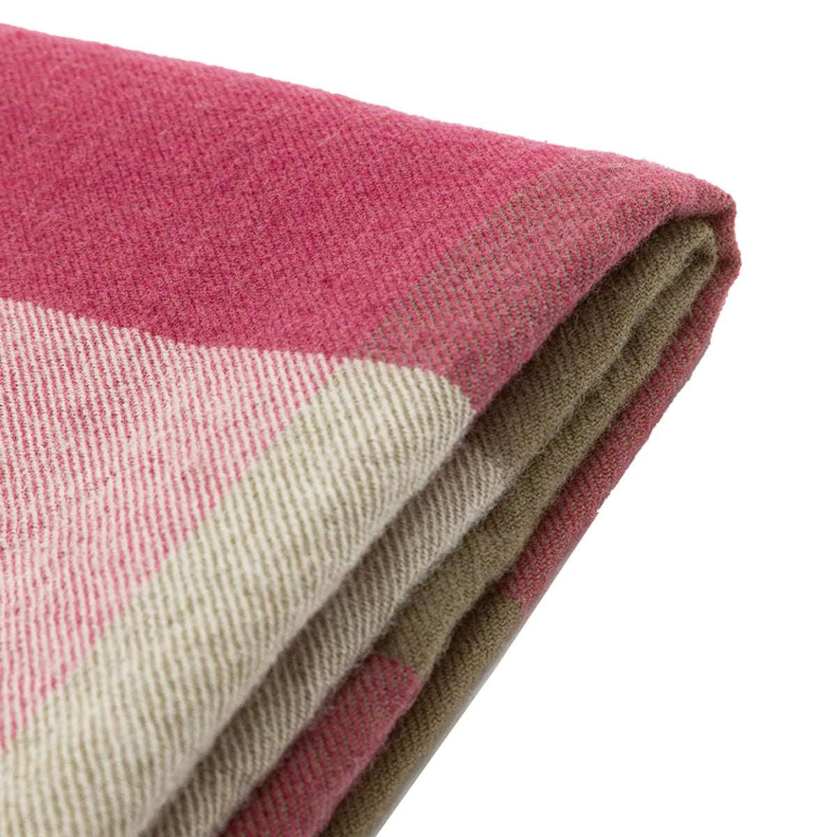 Gallery Direct Dursley Check Throw Cranberry and Olive
