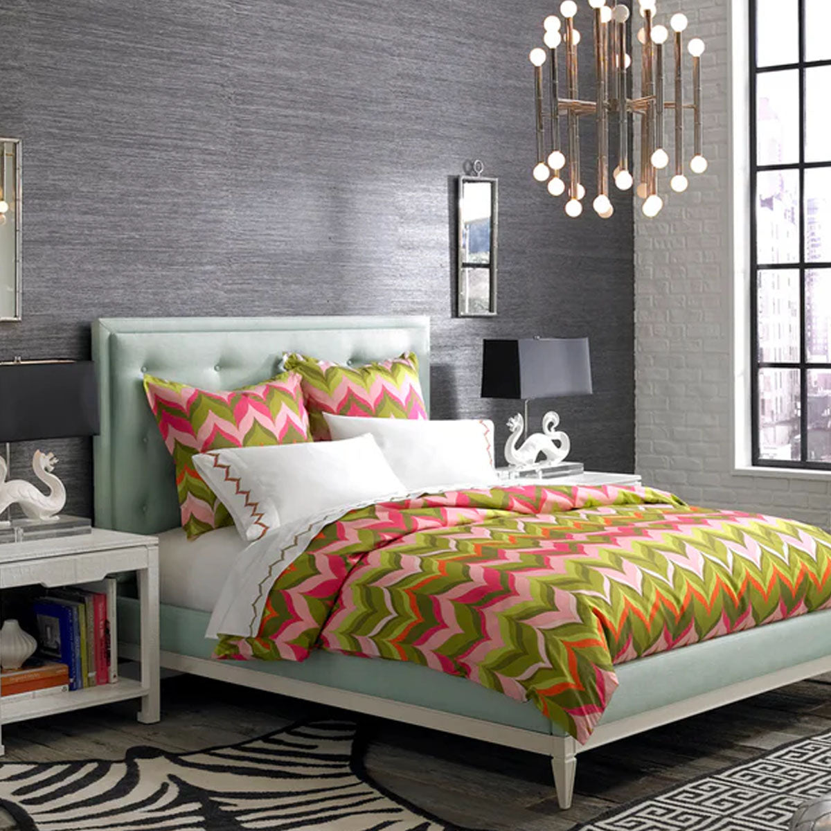 Jonathan Adler Meurice Chandelier - Modern Brass