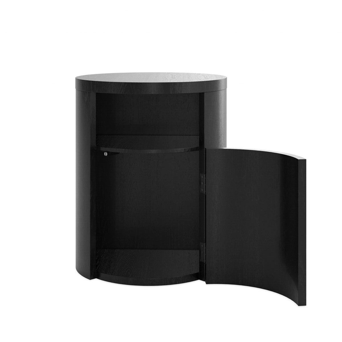 HO+ME Yori Black Bedside Cabinet