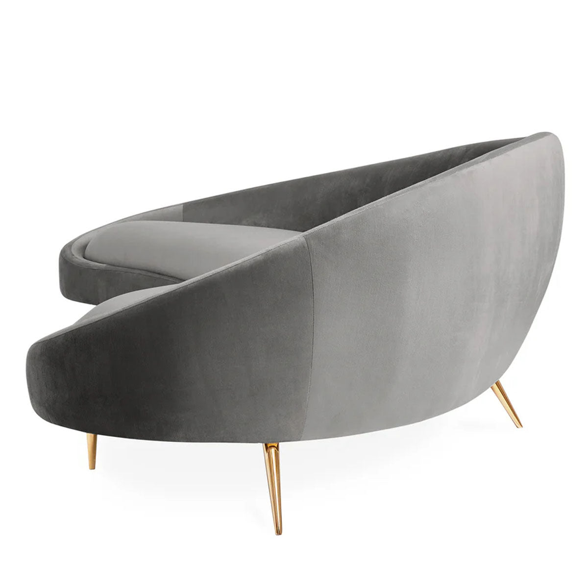 Jonathan Adler Ether Curved Sofa - Bergamo Graphite