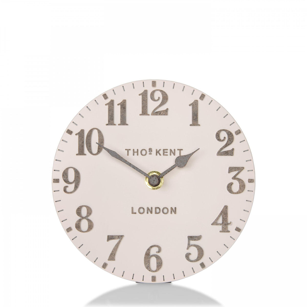 Thomas Kent 15cm Arabic Shy Pink Mantel Clock