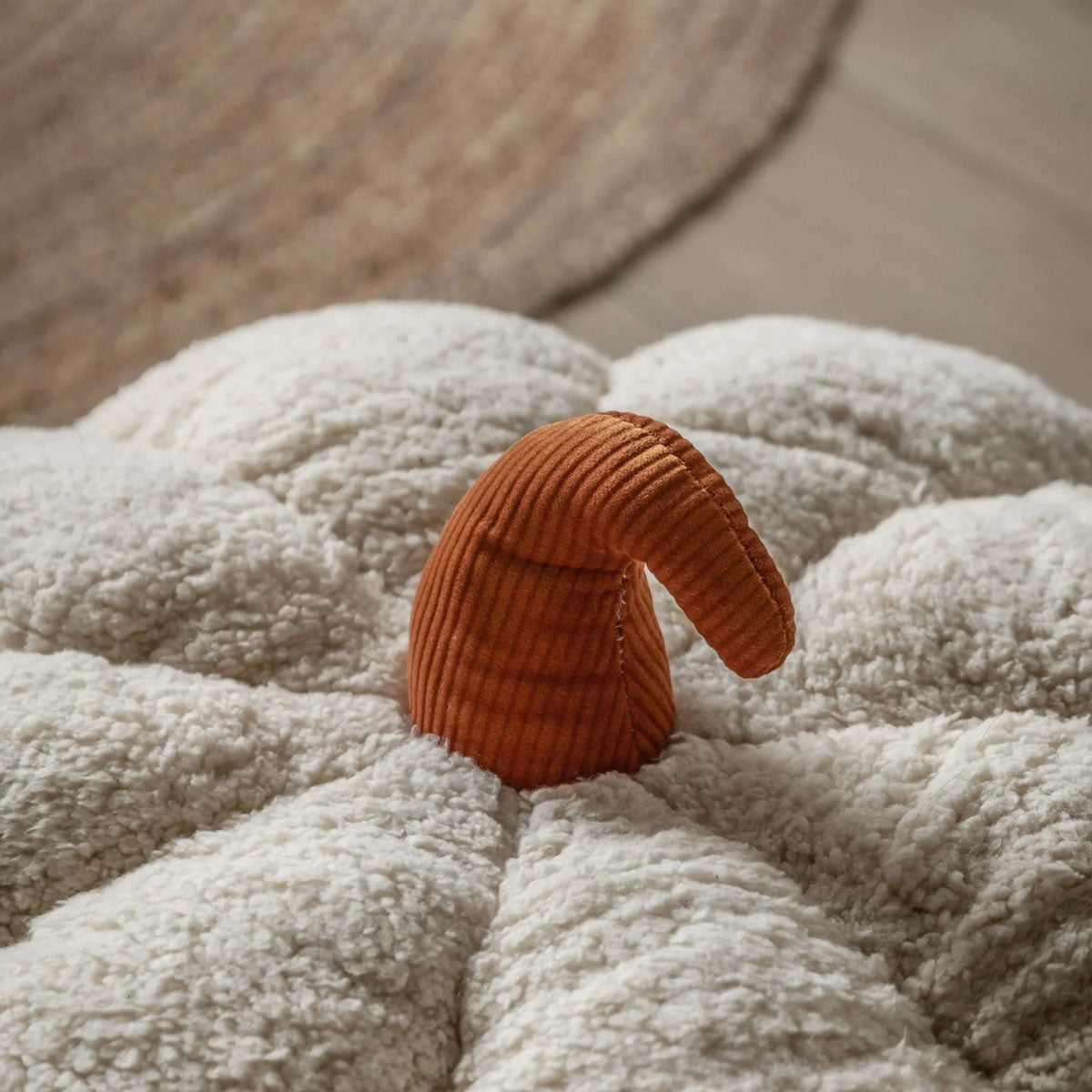 Gallery Direct Boucle Pumpkin Super Soft Floor Cushion