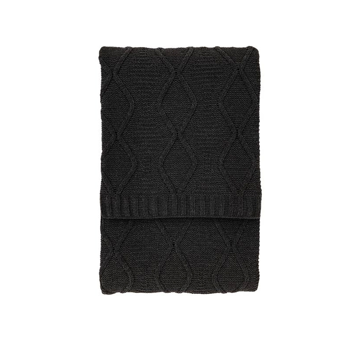 Gallery Direct Chenille Cable Throw