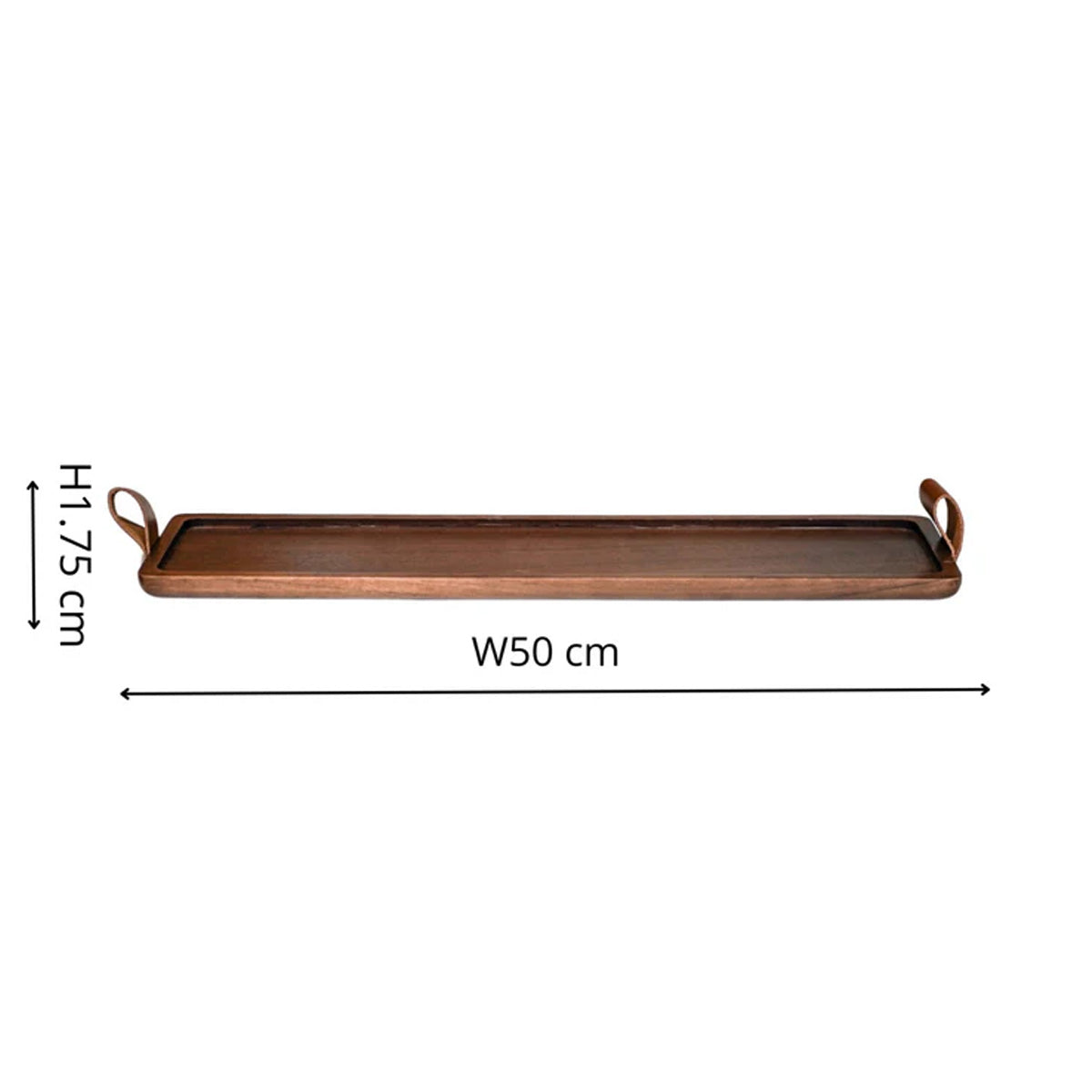 Ivyline Harvey Walnut Wooden Candle Tray