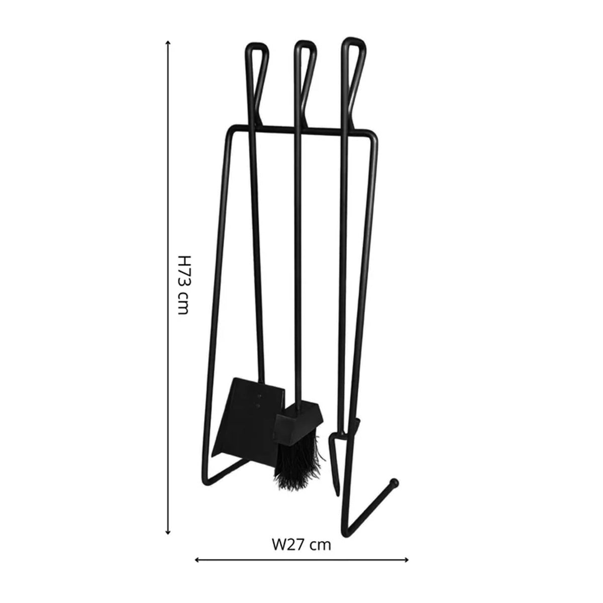 Ivyline Black Linear Companion Set