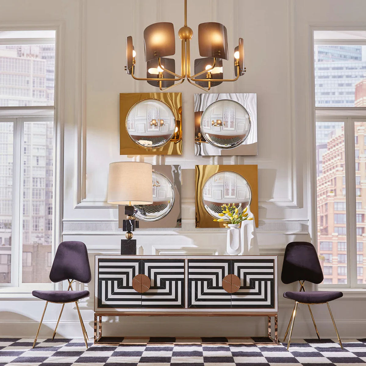 Jonathan Adler Op Art Credenza