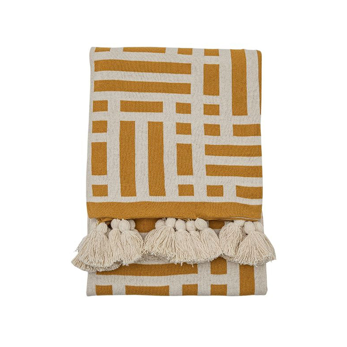 Gallery Direct Meton Knitted Tassel Throw