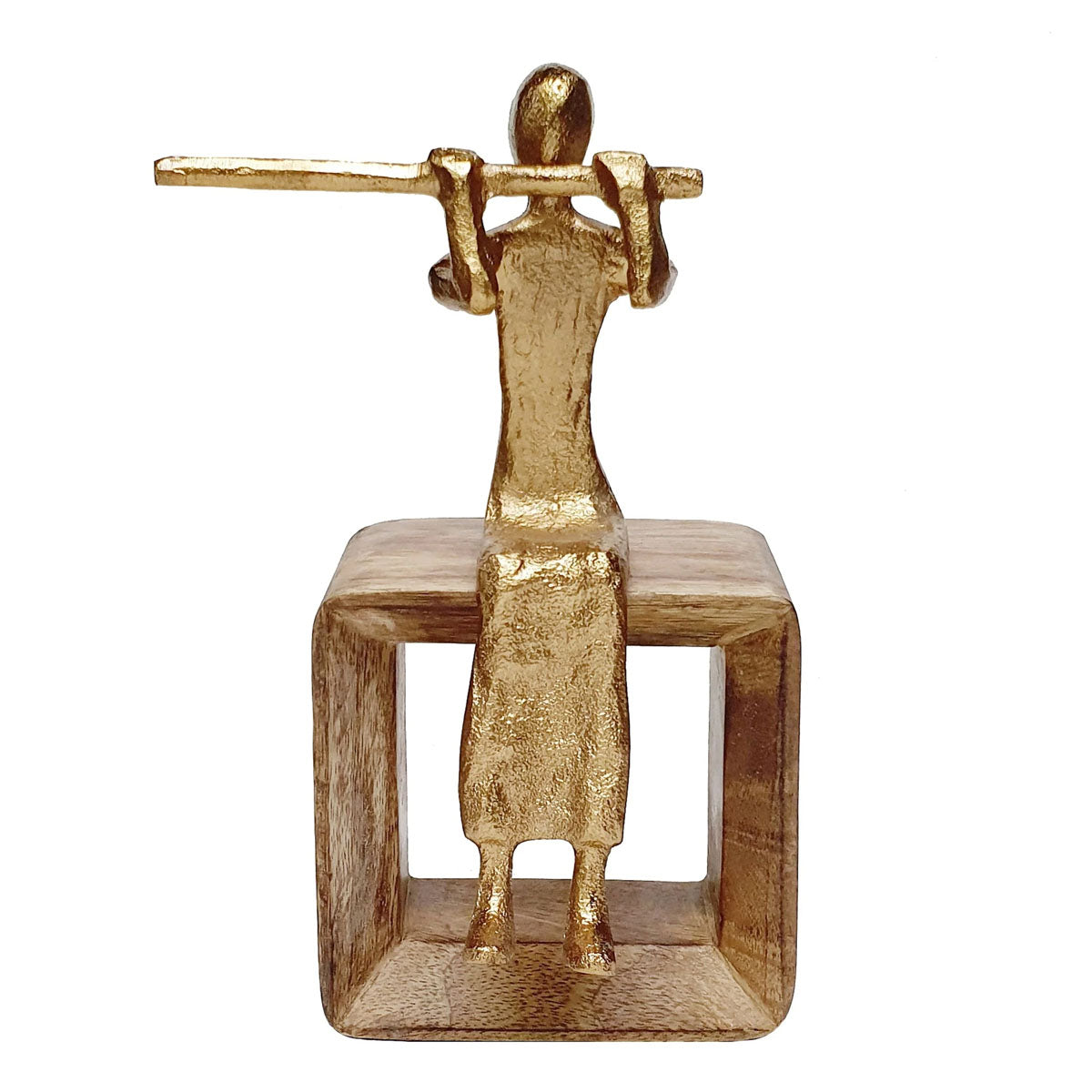 Mindy Brownes Abstract brass coloured sculptures