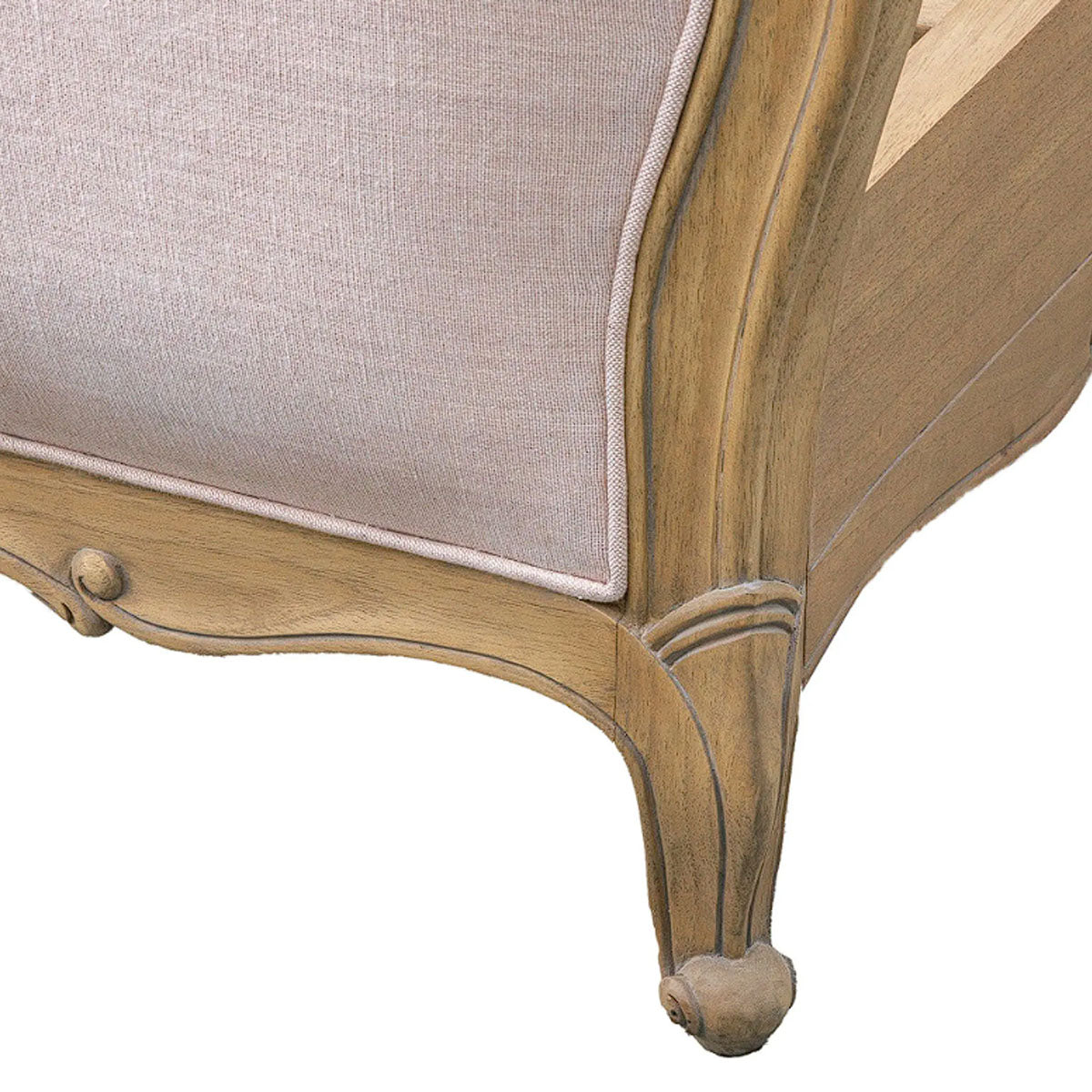 Gallery Direct Chic Linen Upholstered Bed Weathered