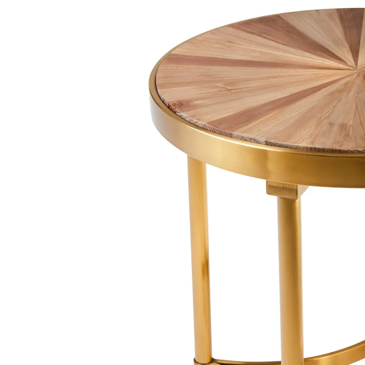 Beaumonde Home Jana Side Table With Curved Frame