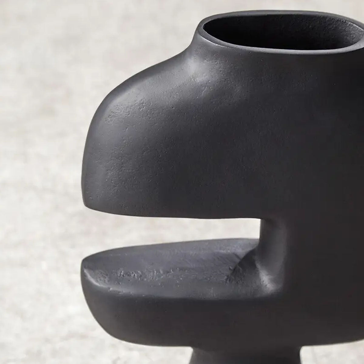 Beaumonde Home Hapax Abstract Large Black Vase