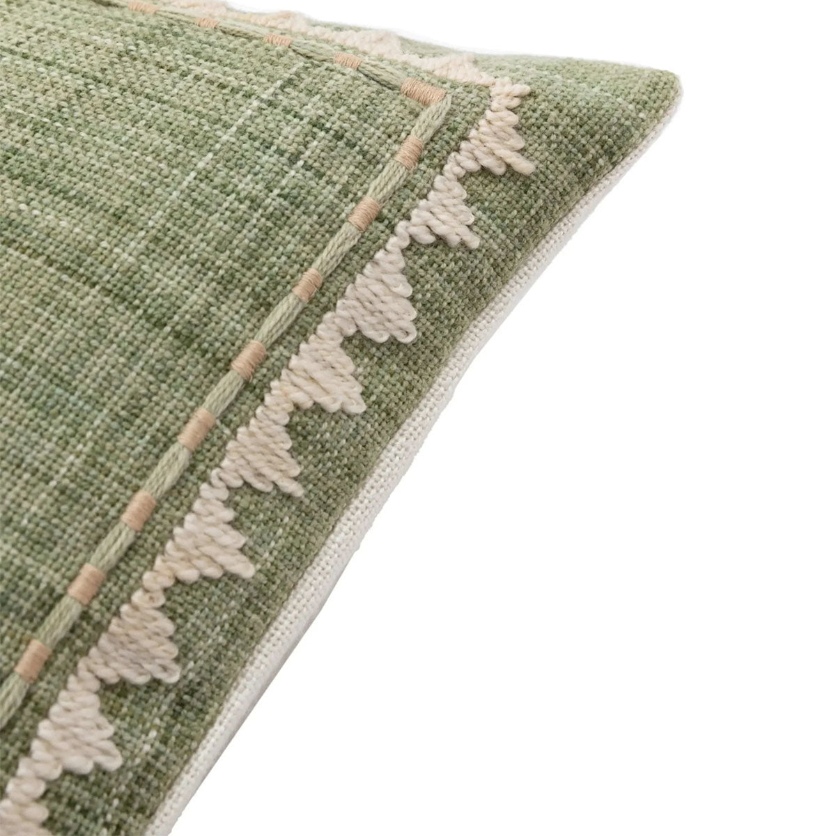 Gallery Direct Nohea Embroidered Palm Tree Cushion Sage