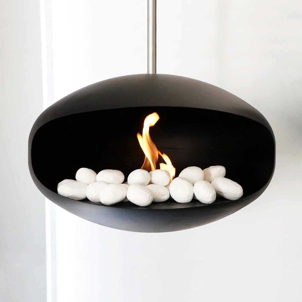 ScandiFlames Ceramics Pebbles White - 24 Pieces