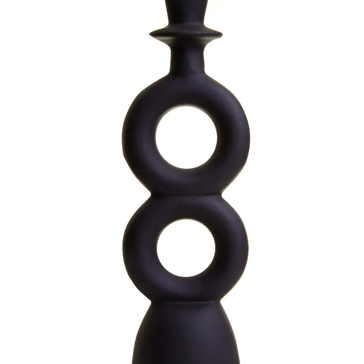Beaumonde Home Hapax Large Black Candle Holder