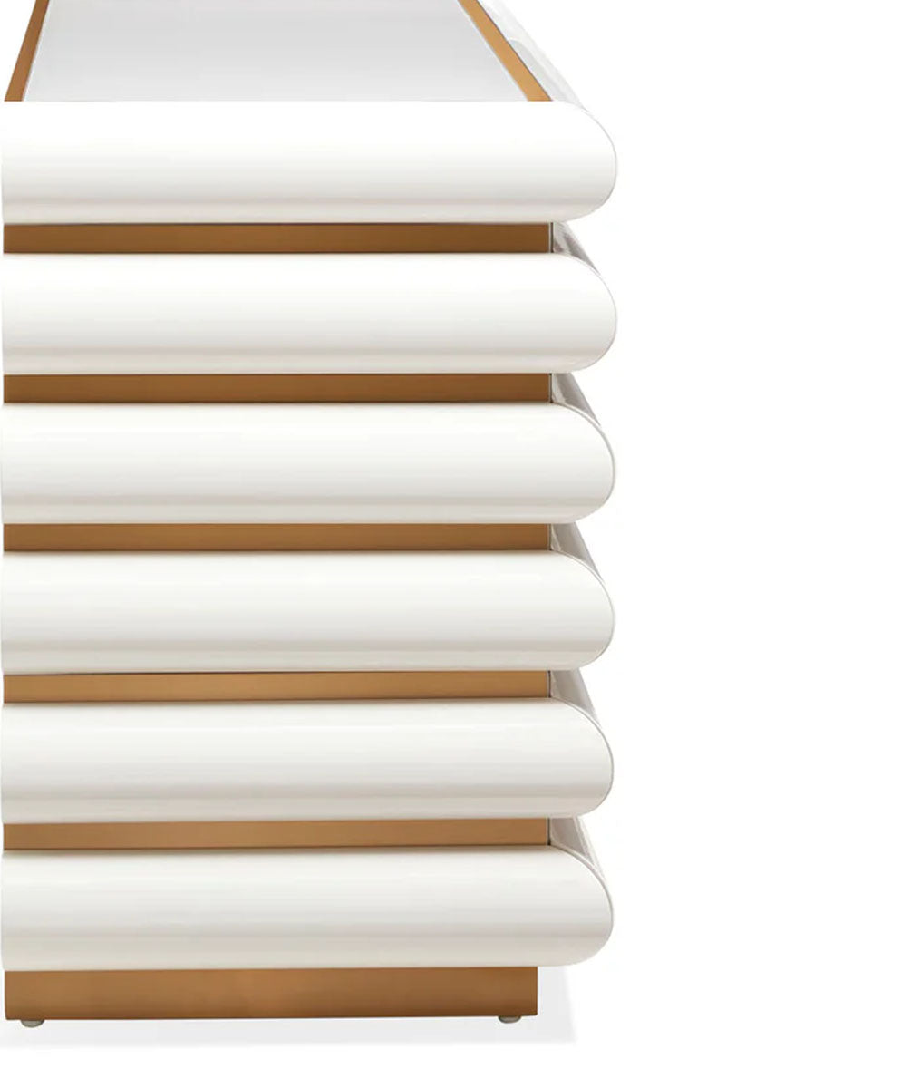 Jonathan Adler Kiki 6 Drawer Console - Ivory