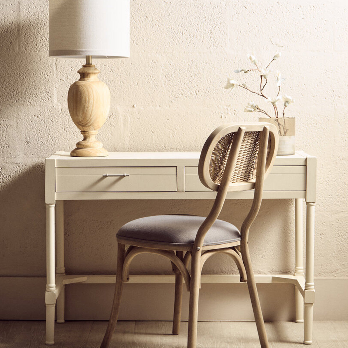 Beaumonde Home Heritage Ivory Desk with 2 Drawers