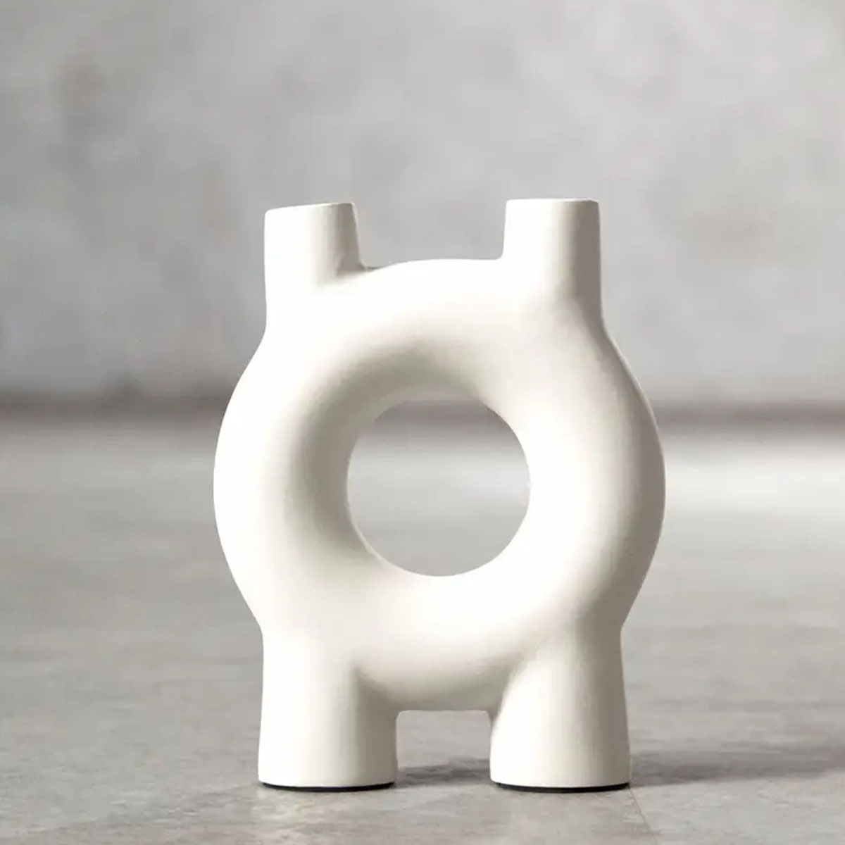 Beaumonde Home Hapax Small Cream Candle Holder
