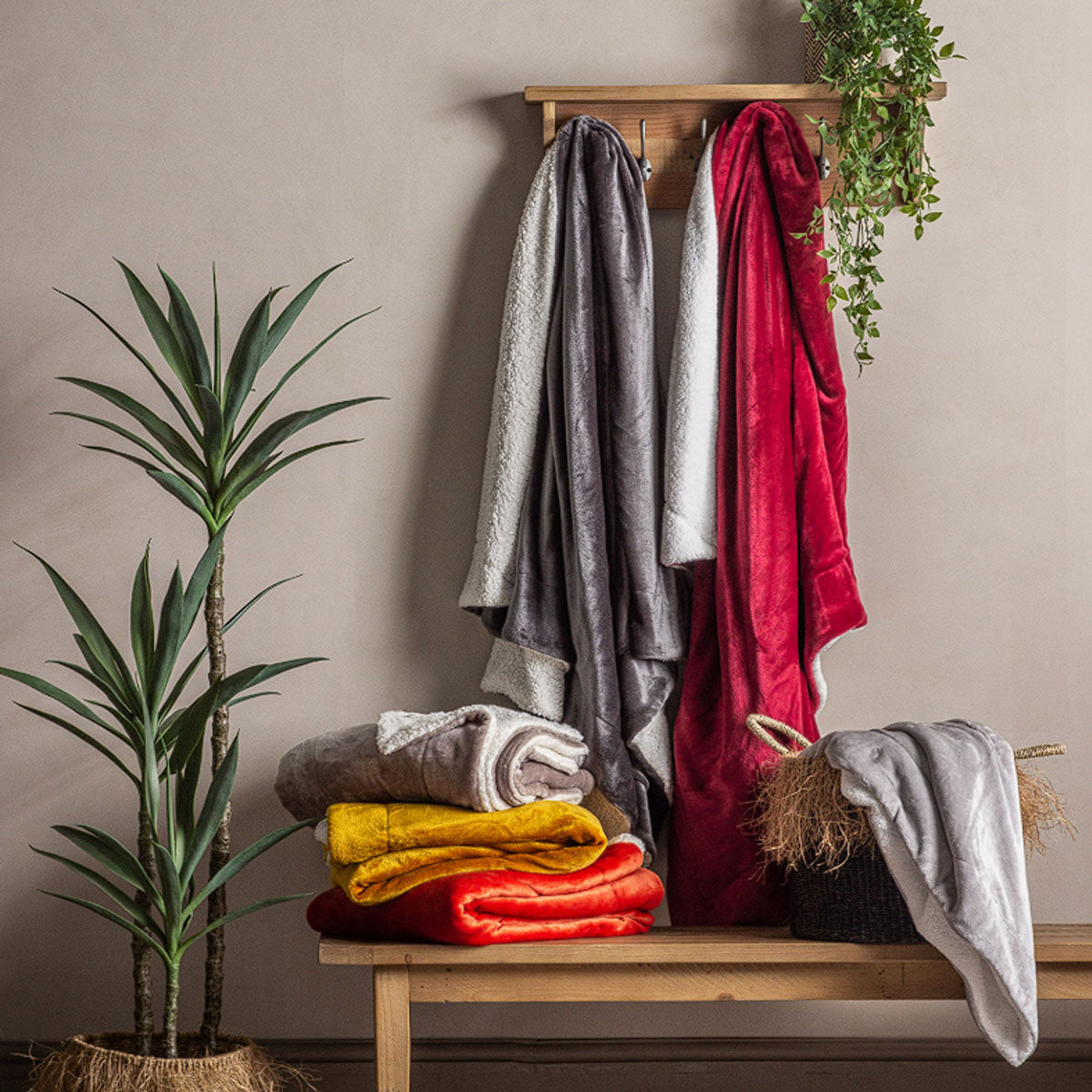 Gallery Direct Sterling Sherpa Throw