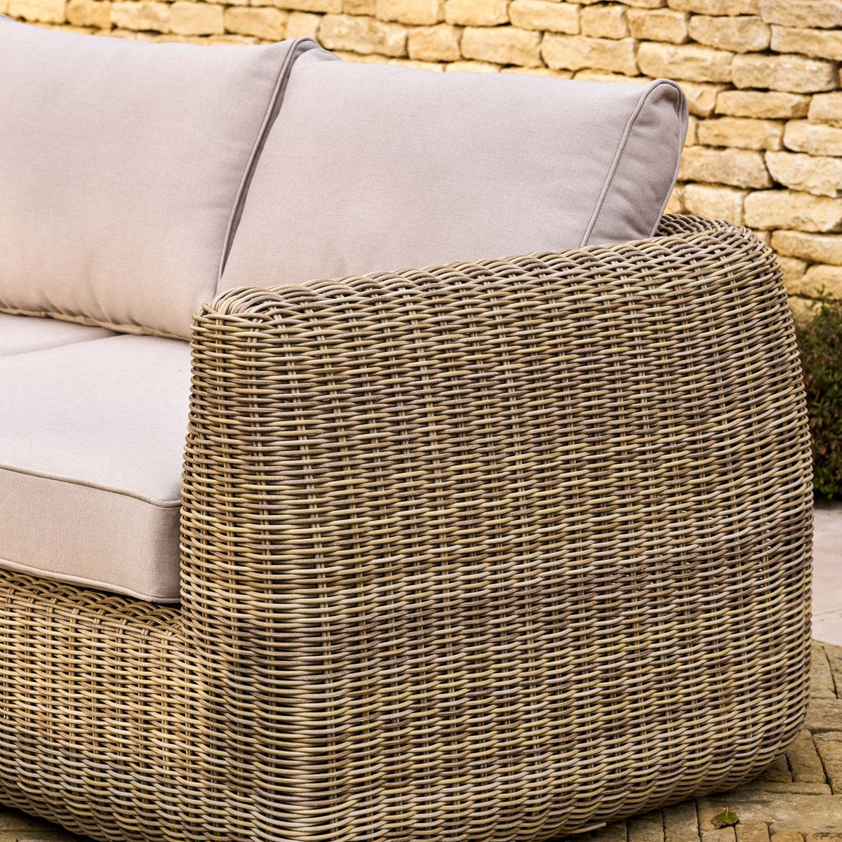 Garden Trading Skala 3 Seater Sofa Light Rattan