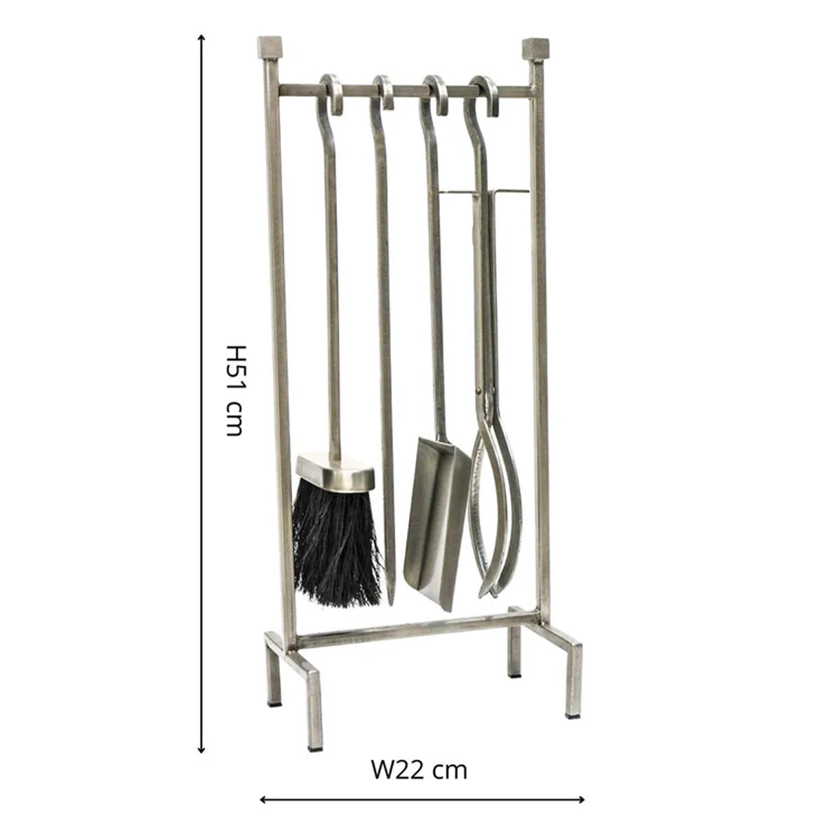 Ivyline Iron Hanging Rack Fireside Companion Set