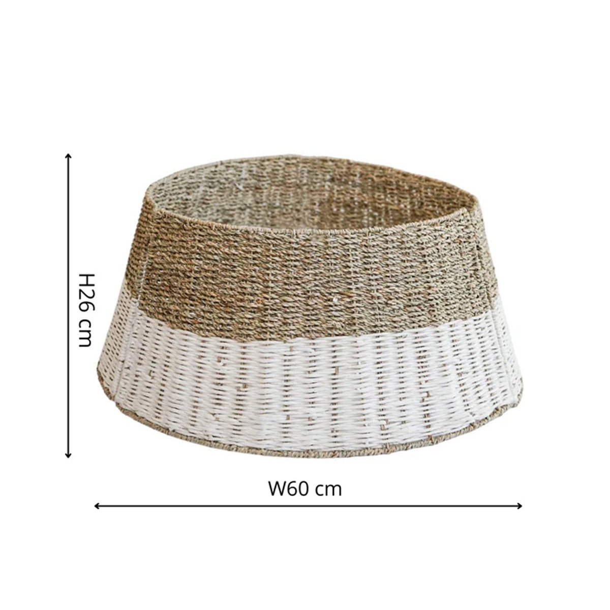 Ivyline Round Foldable White Tree Skirt