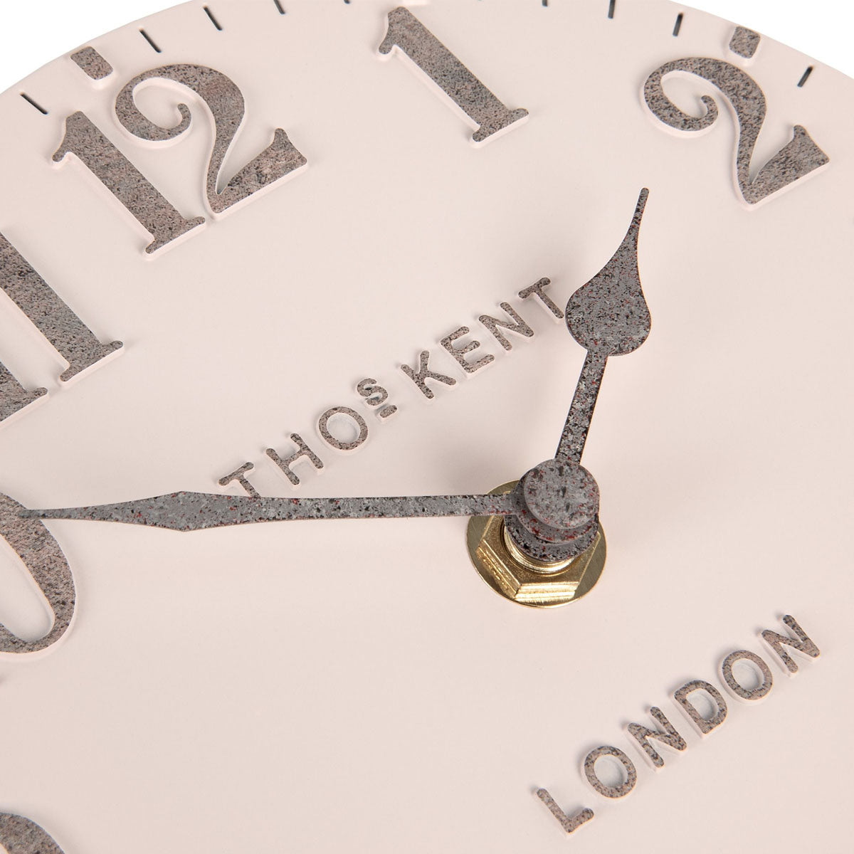 Thomas Kent 15cm Arabic Shy Pink Mantel Clock