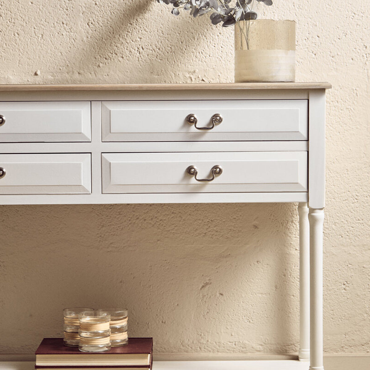 Beaumonde Home Heritage 4 Drawer Console Table