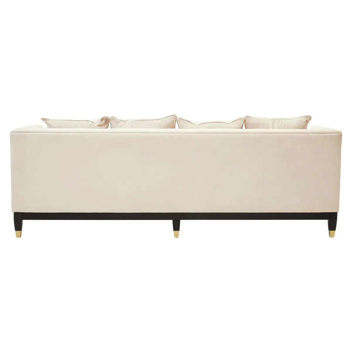 Beaumonde Home Sefira 3 Seat Viola Sand Fabric Sofa