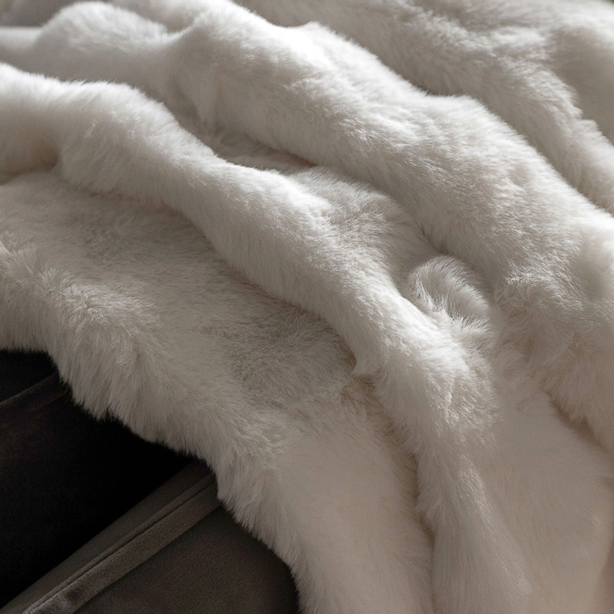 Gallery Direct Marshmallow Rabbit Throw Cream