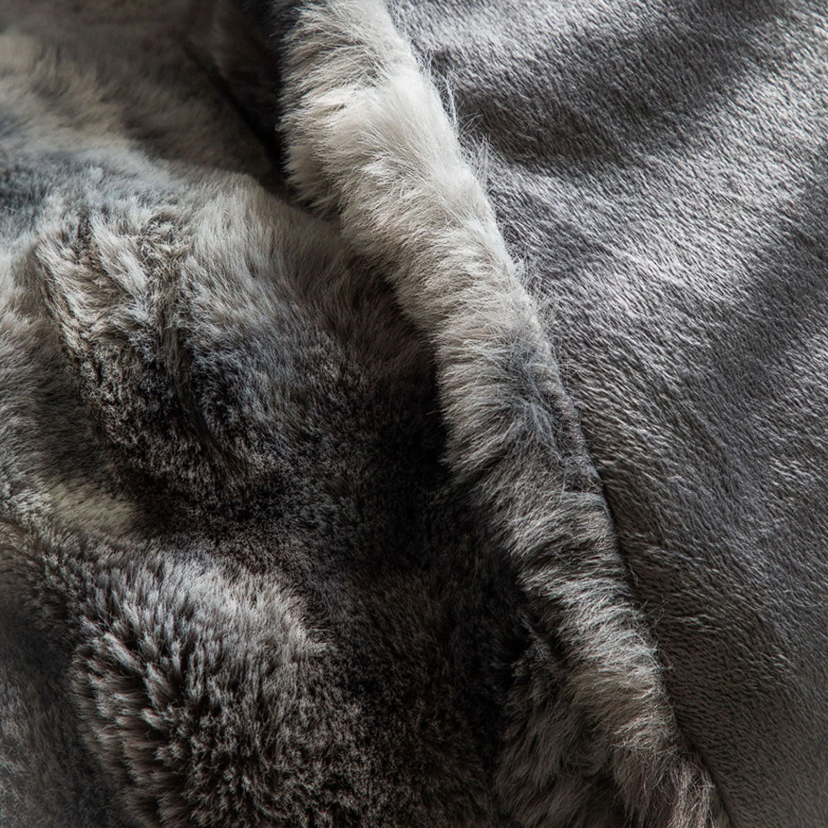 Gallery Direct Marshmallow Marble Rabbit Faux Fur Throw
