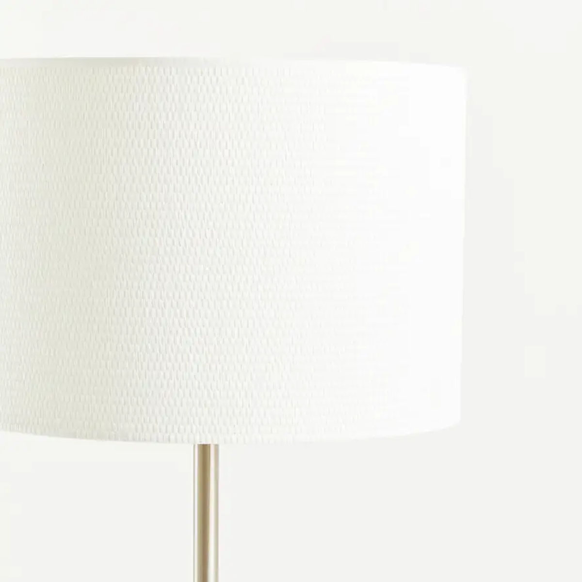 Beaumonde Home Forma Cream Waffle Effect Shade Floor Lamp