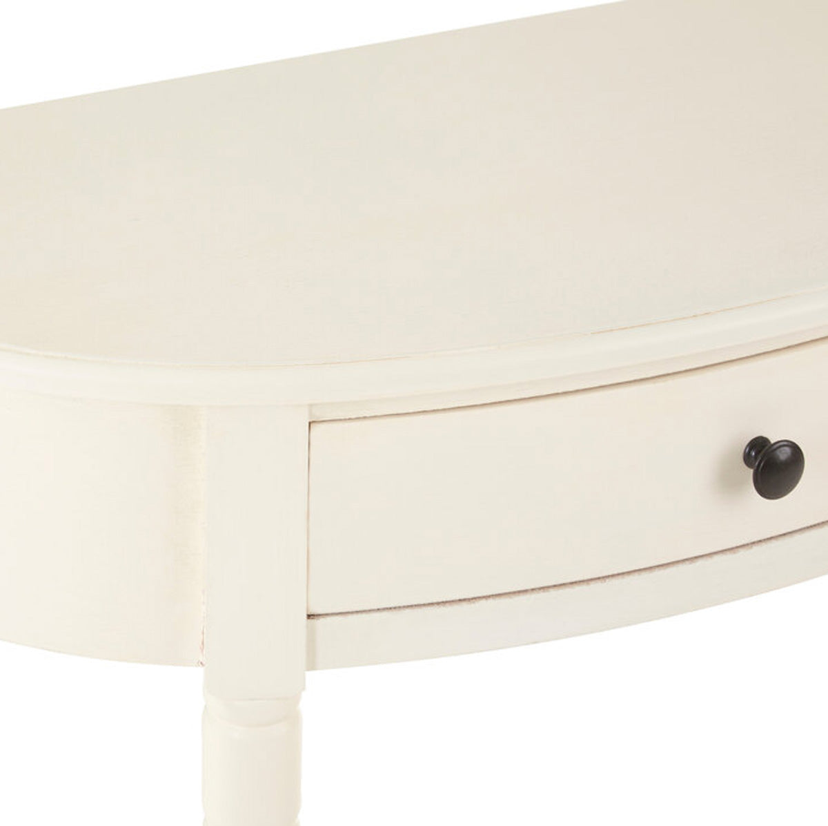 Beaumonde Home Heritage One Drawer Antique White Console Table
