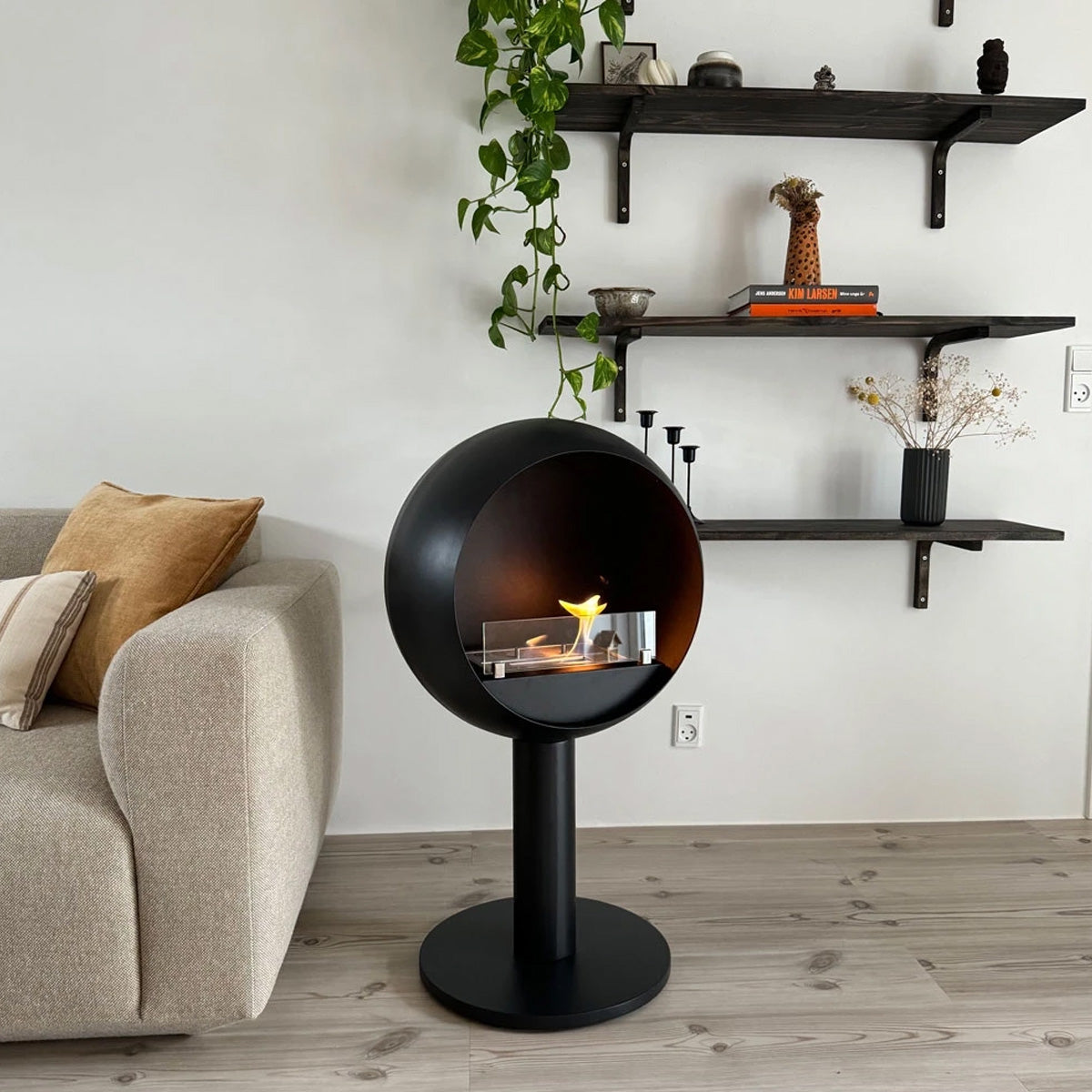 ScandiFlames Edmonton Freestanding Bioethanol Fireplace