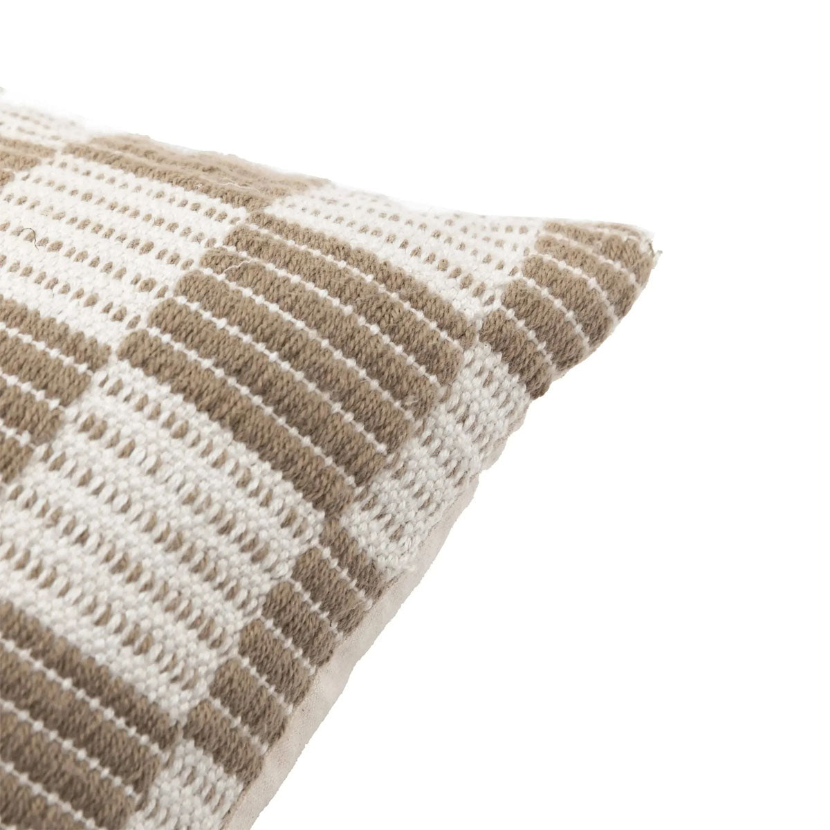 Gallery Direct Winster Check Woven Cushion Taupe