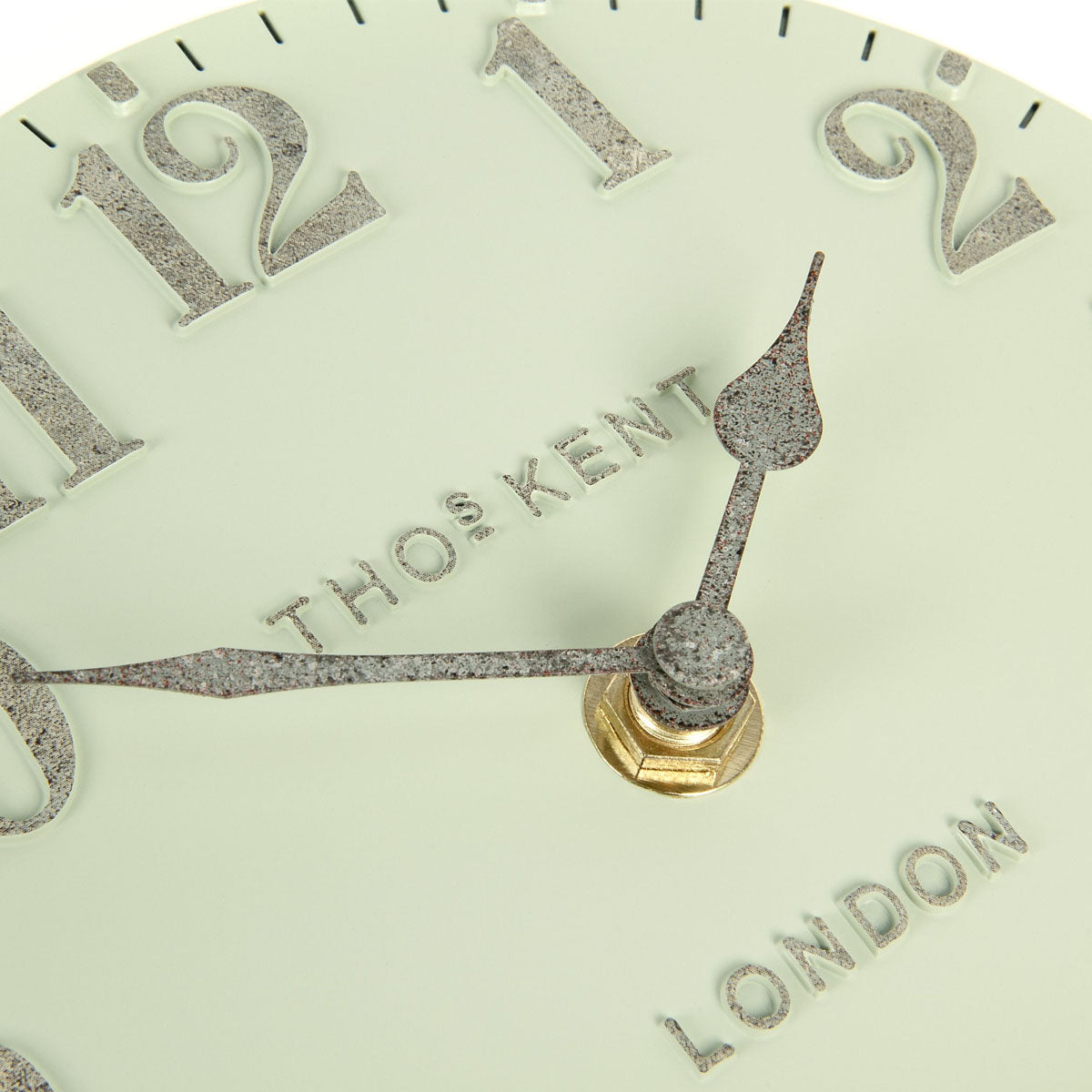 Thomas Kent 15cm Arabic Pearl Green Mantel Clock