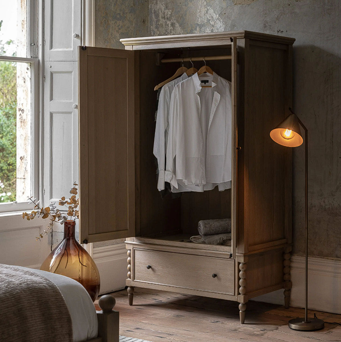 Gallery Direct Artisan 2 Door 1 Drawer Wardrobe