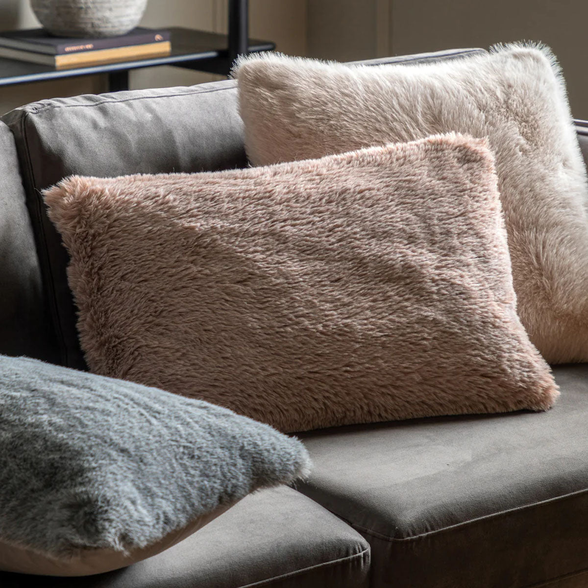 Gallery Direct Juniper Faux Fur Cushion