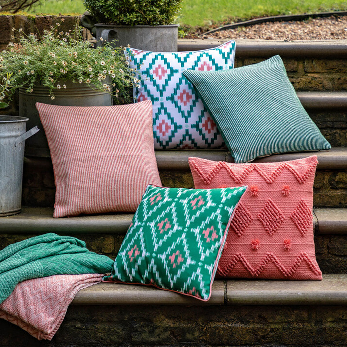 Gallery Direct Aroha Geo Printed Cushion