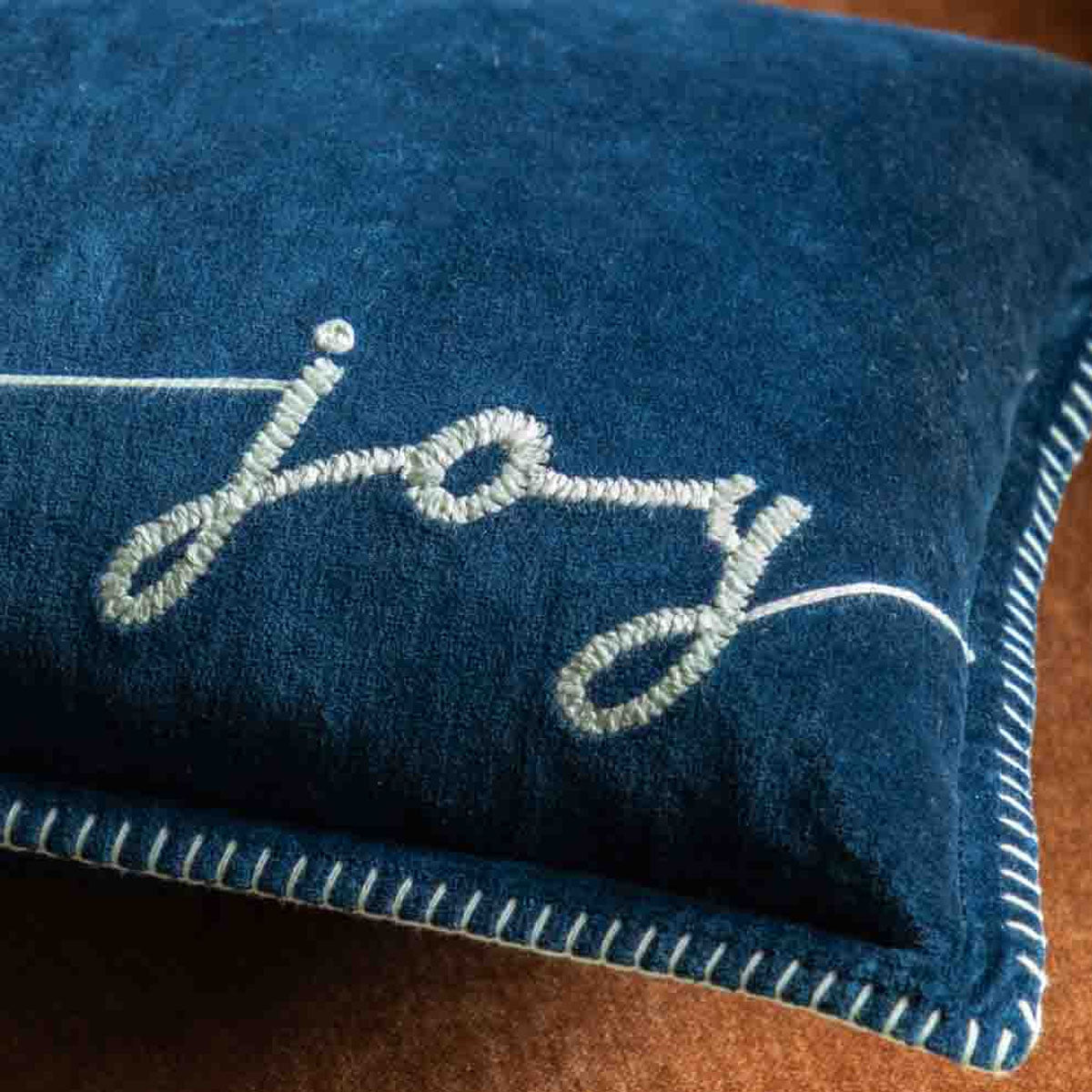 Gallery Direct Merry Midnight Joy Navy Cushion