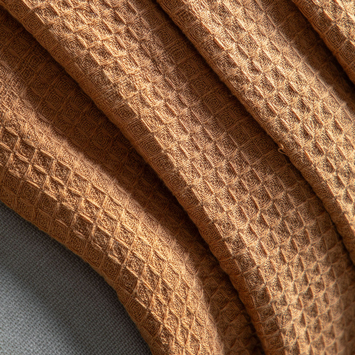 Gallery Direct Stitched Border Waffle Throw
