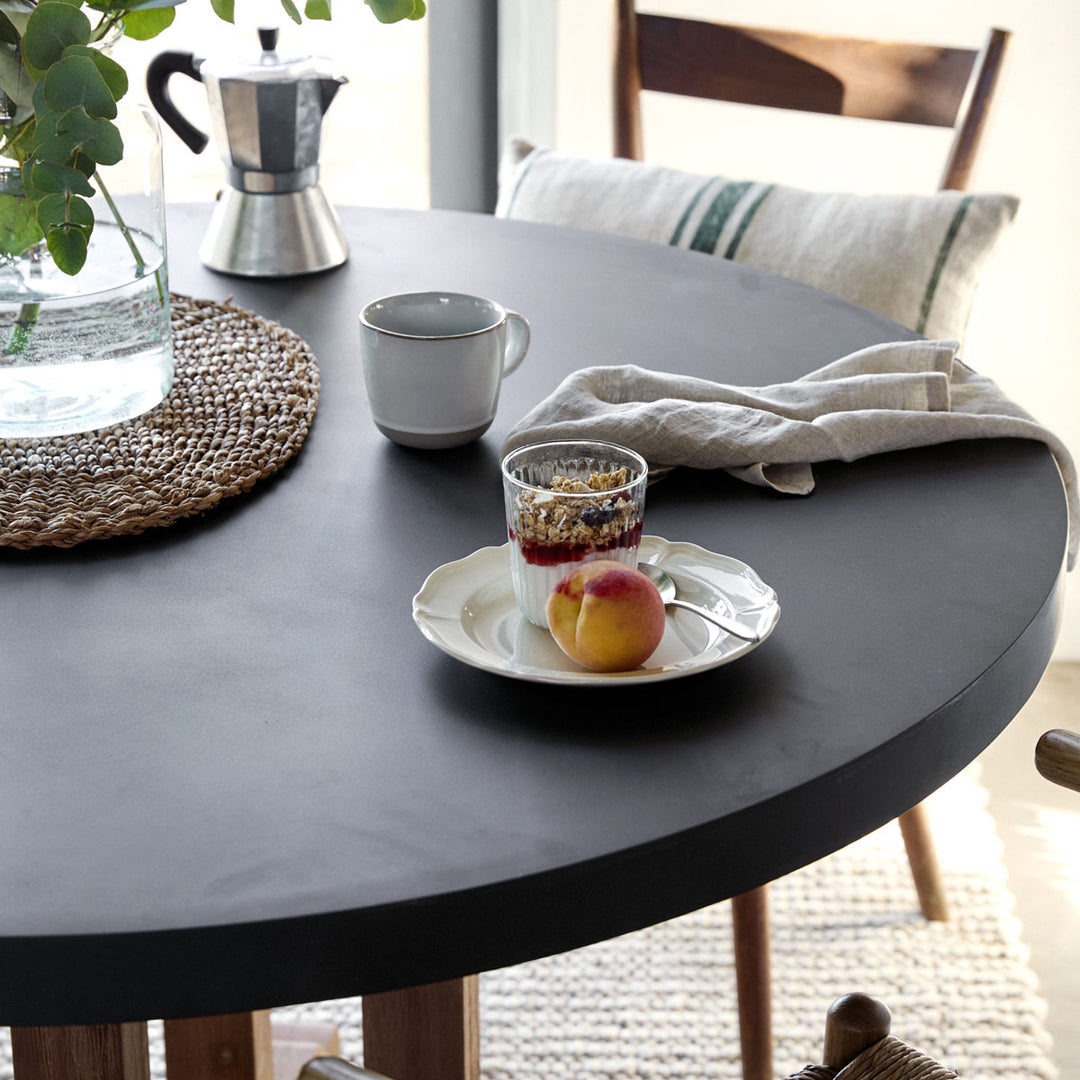 Garden Trading Burcot Round Dining Table Medium Slate Grey