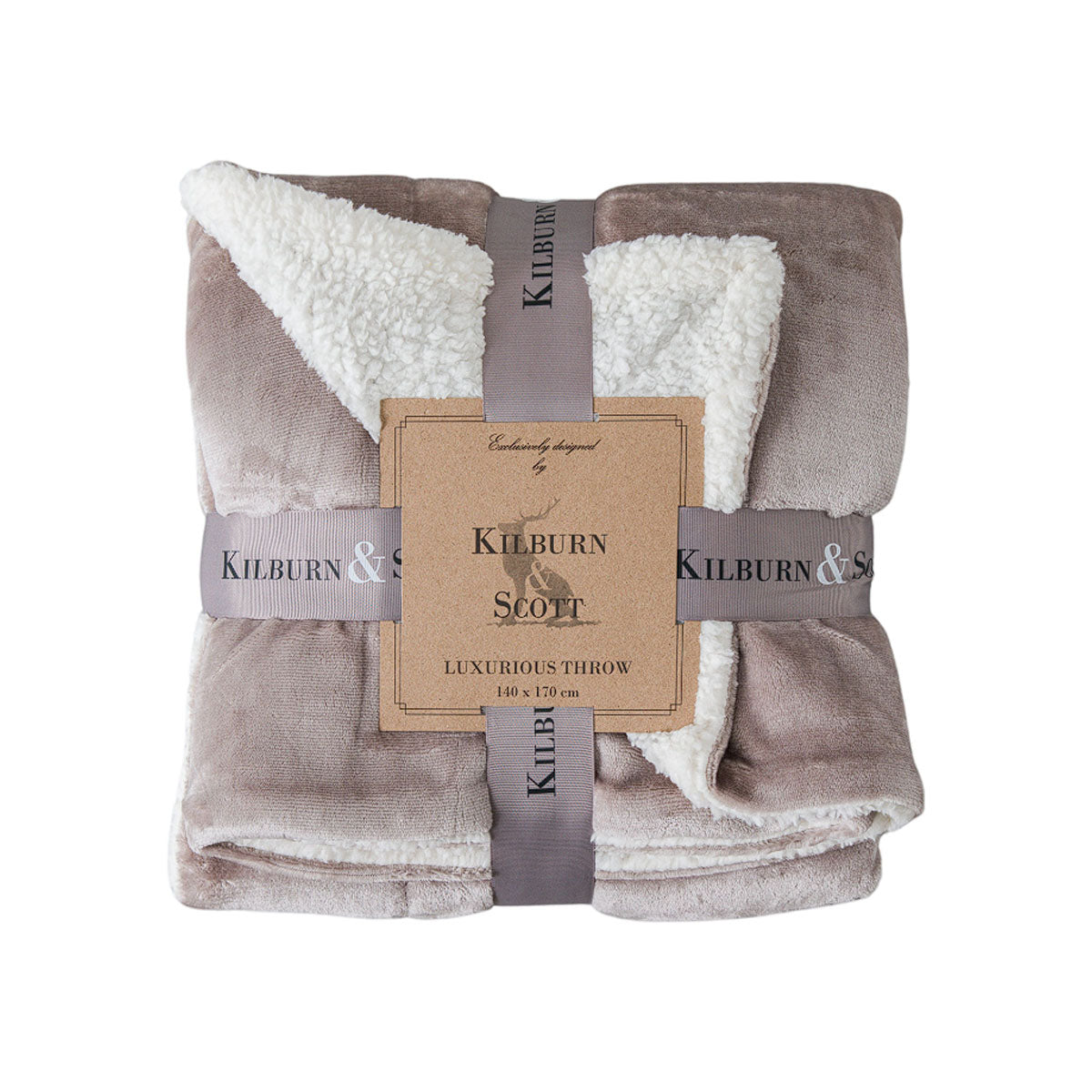 Gallery Direct Sterling Sherpa Throw