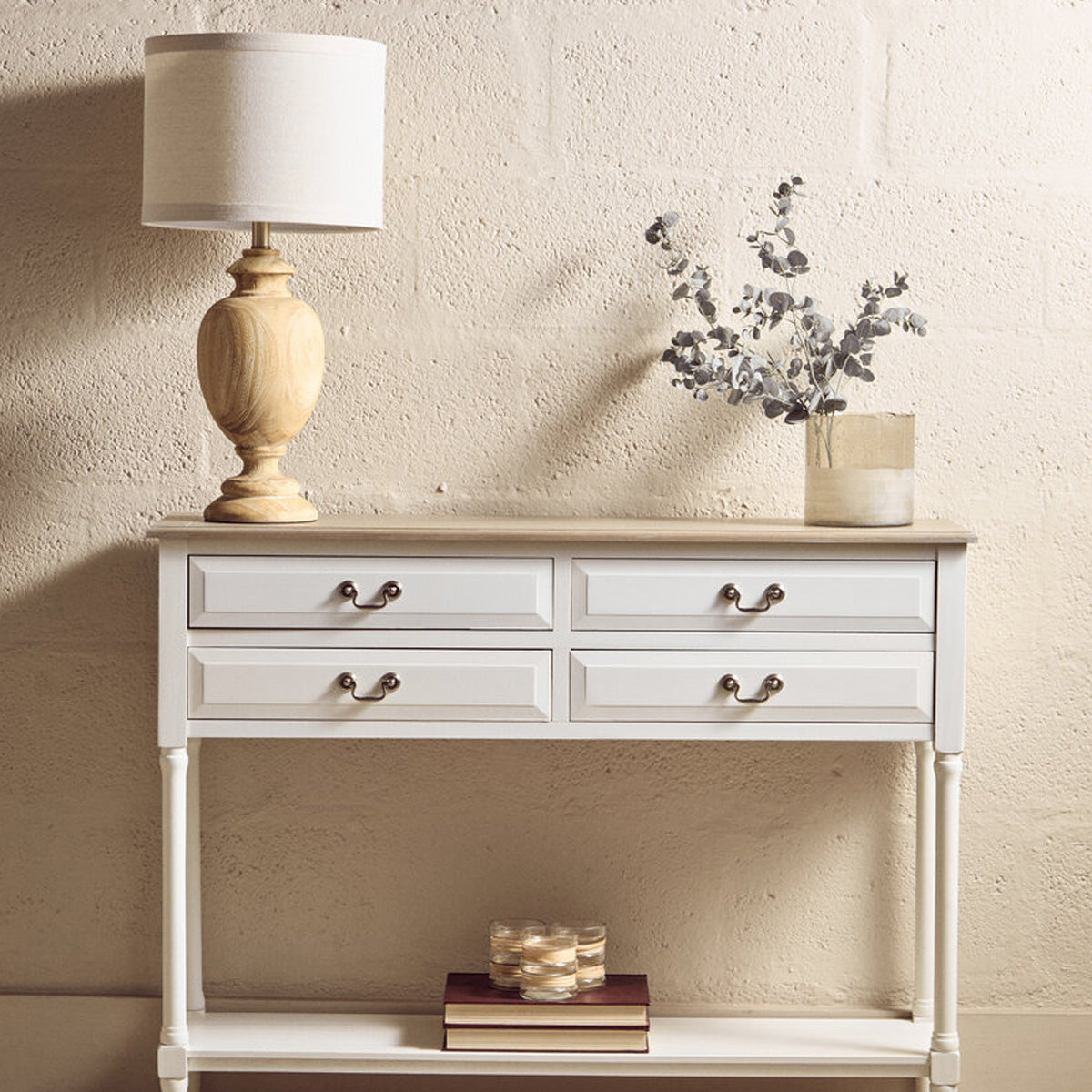 Beaumonde Home Heritage 4 Drawer Console Table