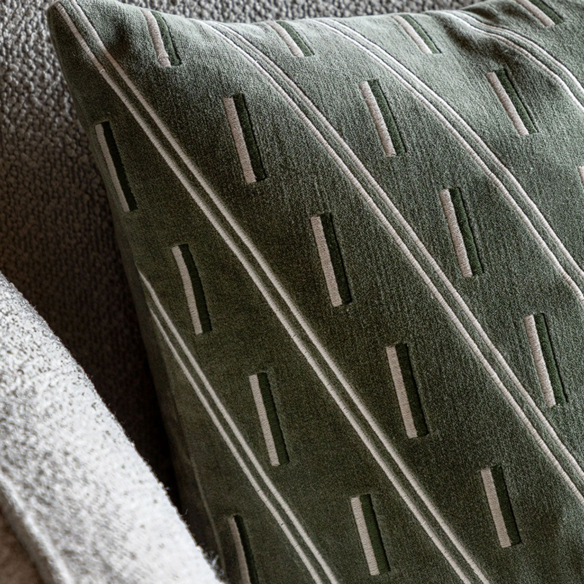 Gallery Direct Noa Velvet Cushion Olive